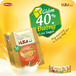 Bánh HURA Deli Bibica - Cam cà rốt - 336g - Giảm 40% đường (MỚI)